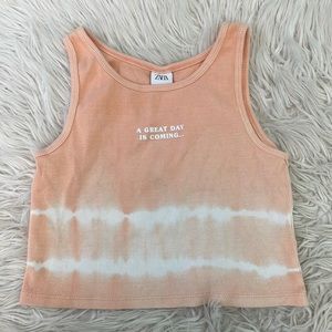 Zara, tie dye tank top